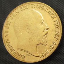 厂价直销定做英国5英镑1902年号外国复制镀金纪念币