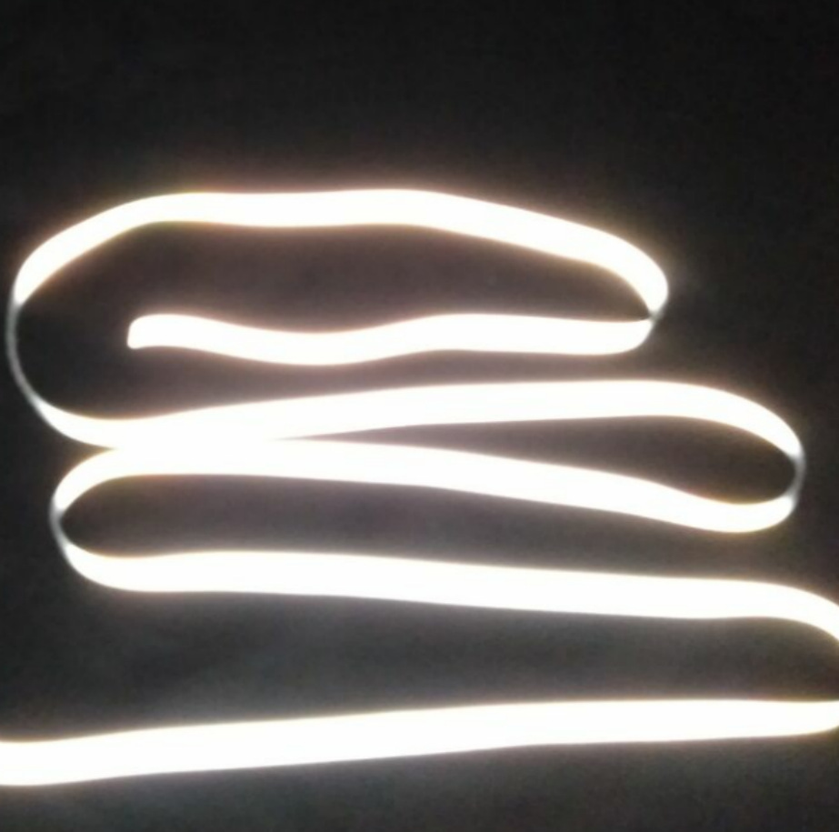 厂家供 1cm耐水洗亮银色弹性单面双面反光条服饰装饰高亮反光布条