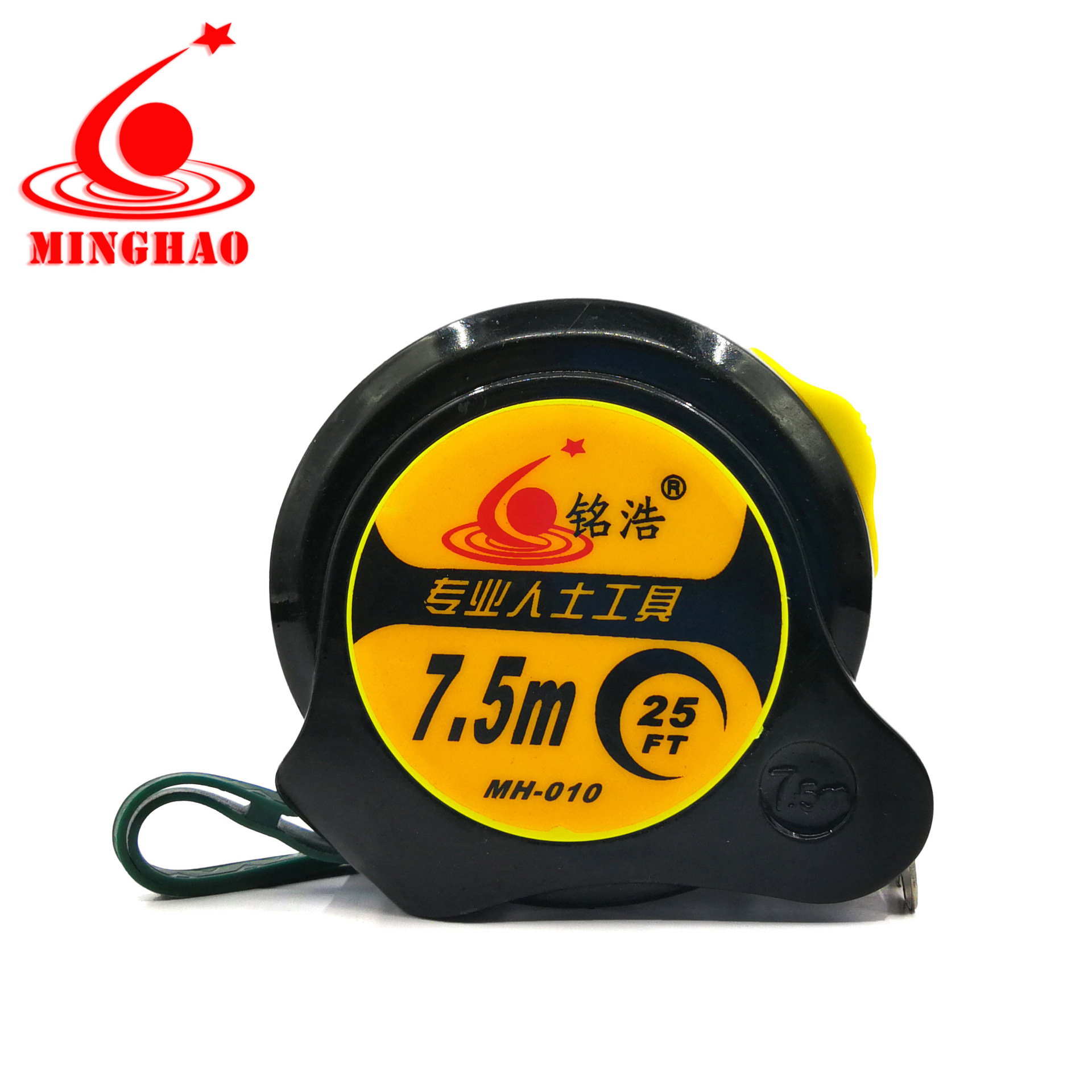 厂家批发公制英制卷尺3/5米ABS外壳不锈钢钢卷尺木工测量圈尺盒尺