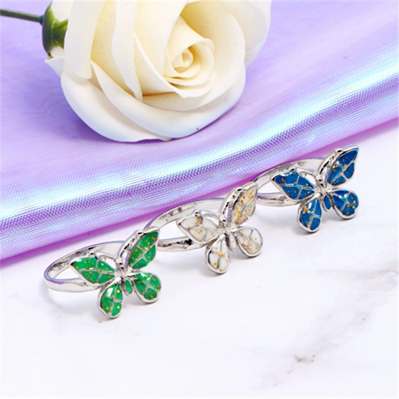 Европа и Соединенные Штаты новая мода бабочка кольцо опал синий Aobao женщин кольцо желаю производителей