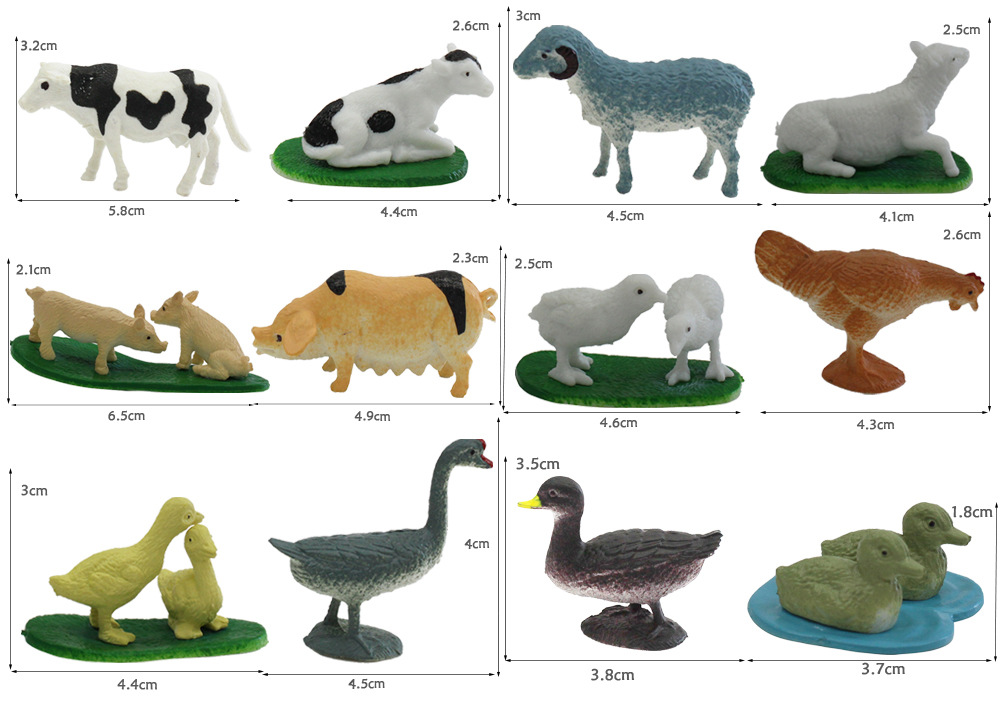 Fashion Children Simulation Wild Animal Dinosaur Farm Marine Insect Model Set display picture 1