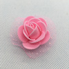 Simulation bubble PE Rose with gauze small flower head wedding decoration flower ring products DIY handmade small flowers