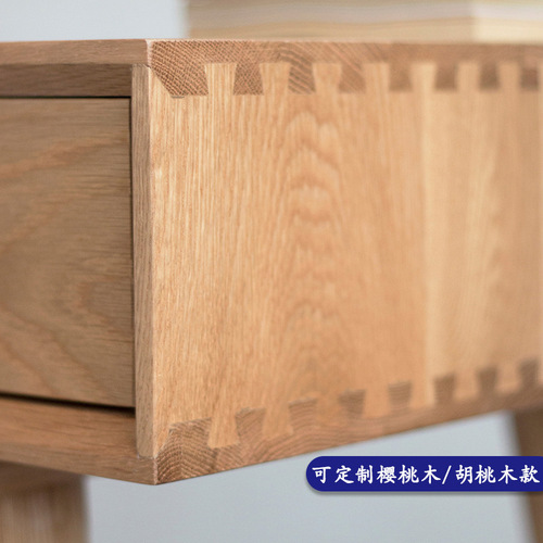 Nordic solid wood desk ins simple modern computer desk creative writing desk Japanese solid wood desk with drawers