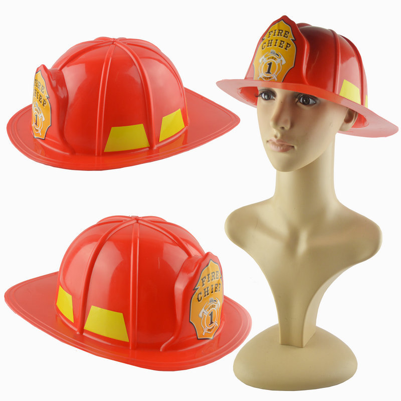 Bombero DE SEGURIDAD sombrero trabajador de reparación casco juego de rol juguete adulto rojo bombero sombrero
