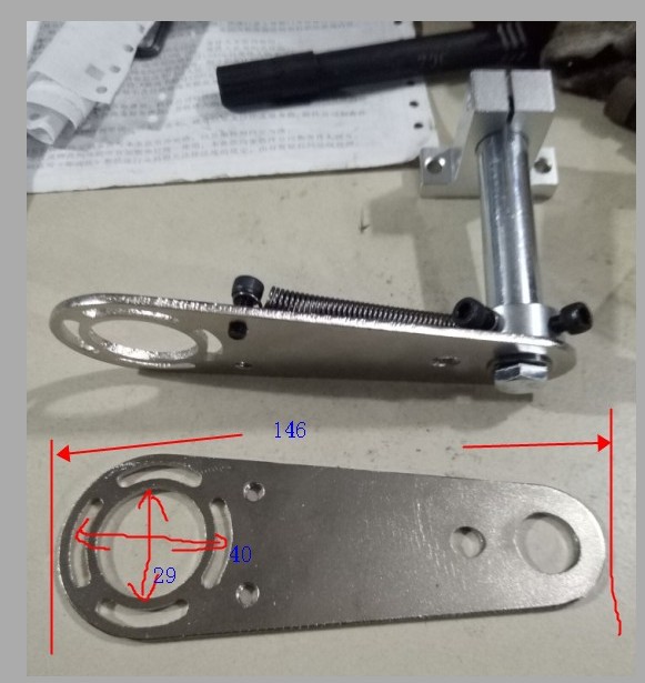 编码器活动支架/防打滑支架计米轮安装架计米安装架