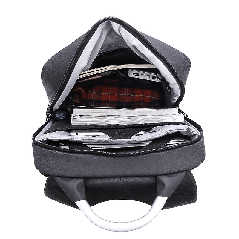 跨境2019新款电脑双肩包男欧美潮流书包英伦商务背包男士休闲户外