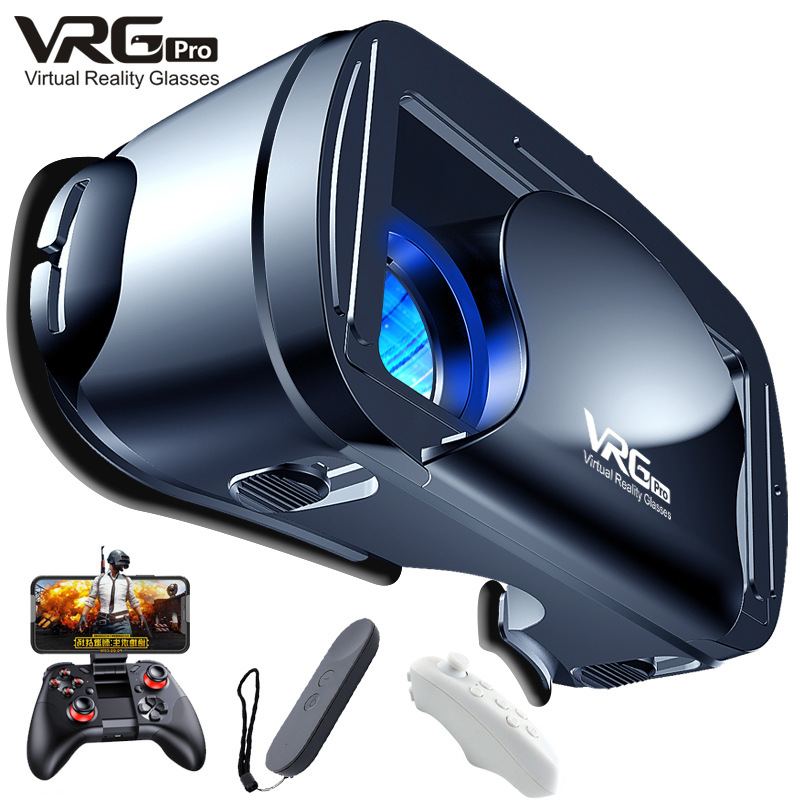 跨境专供新款vr眼镜头戴式智能3d眼镜虚拟现实头盔厂家外贸直销