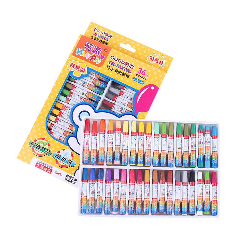 Crayones de Pintura Lavables para Niños 24/36 Colores para Jardín de Niños