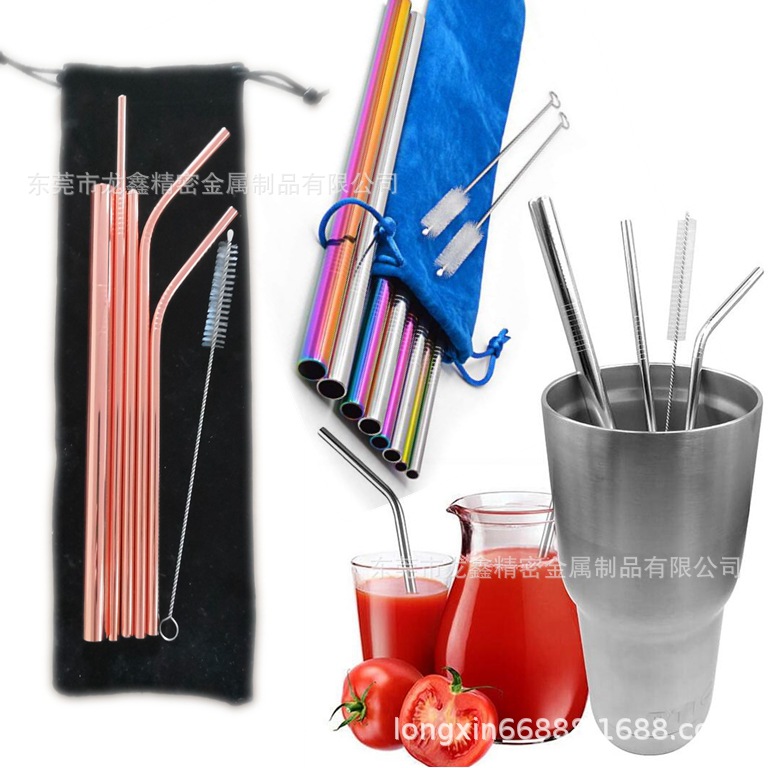 18cm不锈钢吸管 19cm不锈钢吸管 16cm不锈钢吸管 圆口吸管