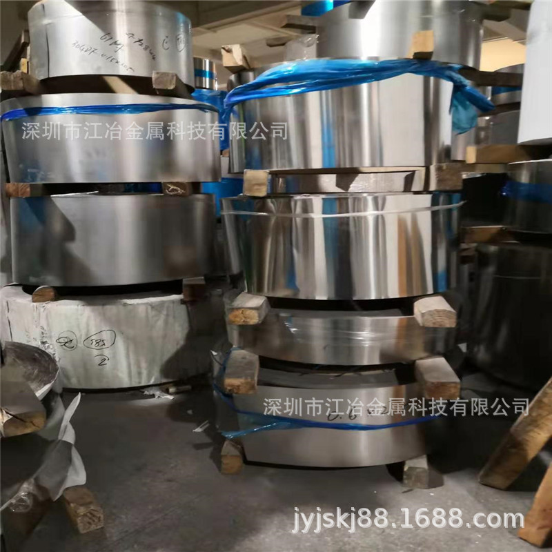 304半硬不锈钢带0.5*305mm精密分条公差小单双面贴膜平板钢带加工