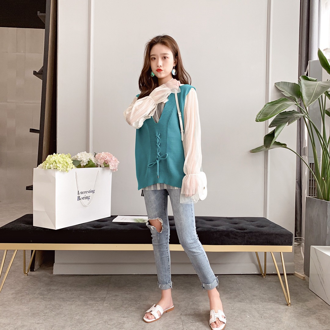 Gilet femme en Mélange de fibres chimiques - Ref 3316527 Image 39