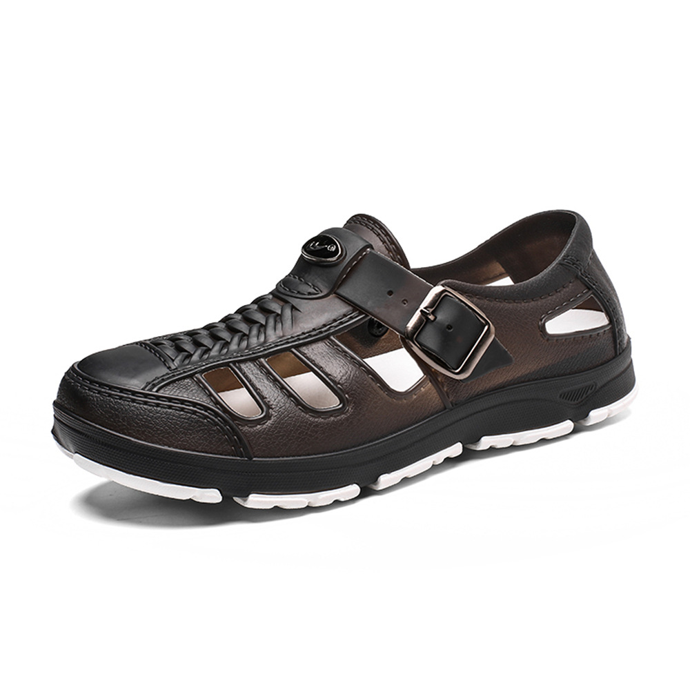 Summer hole shoes 2019 new pattern A generation of fat Beach sandals Cross border ebay Amazon Men's