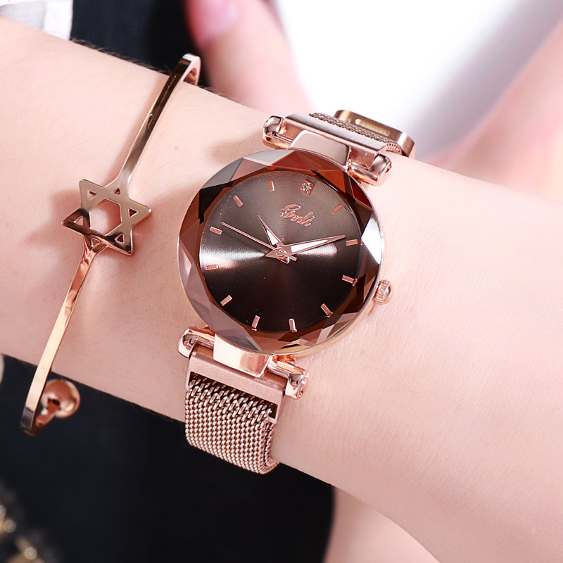 Goldie GEDI New Gradient Disc Watch Women's Internet Celebrant Same Style Lazy Watch Fashion Casual Small Fresh Quartz Watch