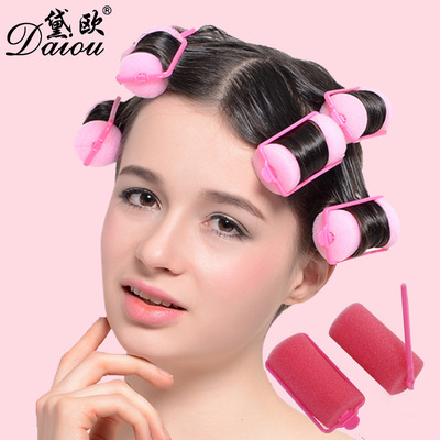 廠家直供海綿劉海發卷 圓柱睡眠魔法發卷不傷發劉海批發