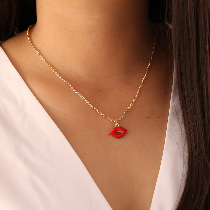 Women'S Gender Fashion Heart 304 Stainless Steel Alloy Stoving Varnish 18K Gold Plated Women'S Necklace