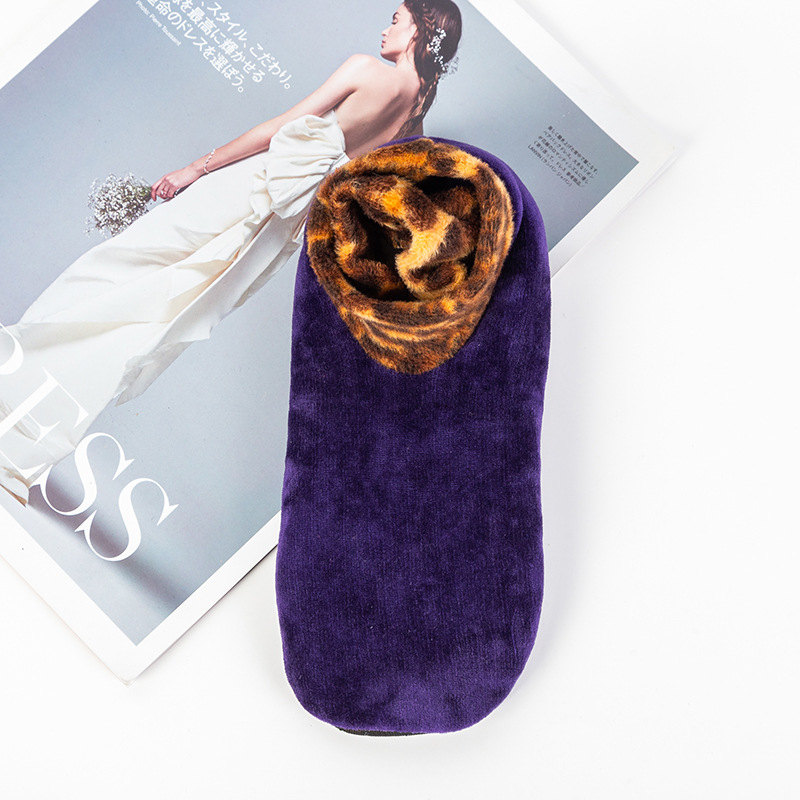 Calcetines de nieve a media pantorrilla forrados de lana engrosados calcetines de piso para casa adultos fondo grueso interior otoño e invierno cálido confinamiento calcetines para hombres