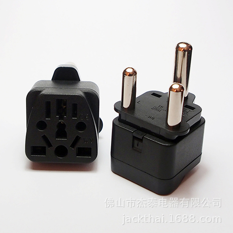多功能插座转大南非插头,印度电源转换插座,香港三圆脚电源转换器