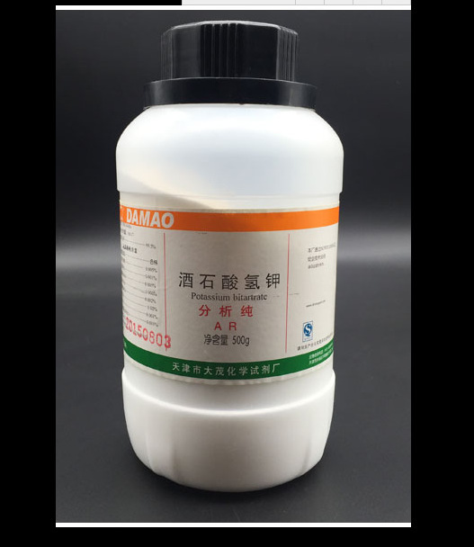 酒石酸氢钾 分析纯AR500g 大茂 化学试剂分装实验分析高纯度