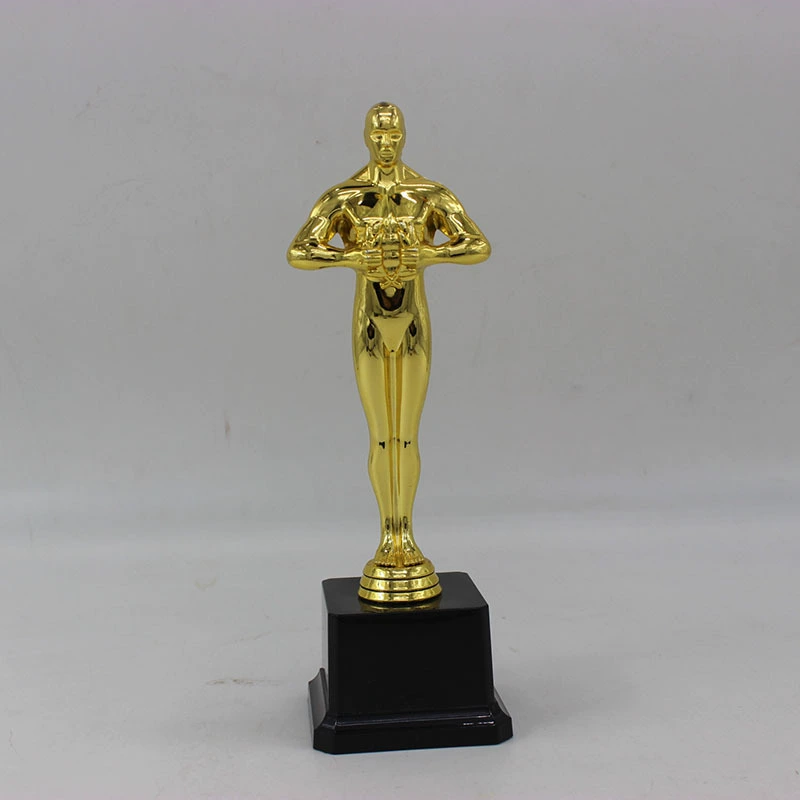 Глобальная/международная trophy Оскар статуэтка трофей металл трофей производство кристаллический трофей творческий подарок печать оптовая