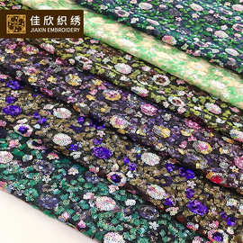 工厂直销 春夏镂空派对亮片礼服连衣裙 时尚品牌欧洲站女装面料