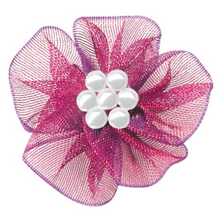 Yao Ming cinta de poliéster DIY pequeña flor ropa interior decoración hecha a mano cinta flor horquilla Decoración Accesorios
