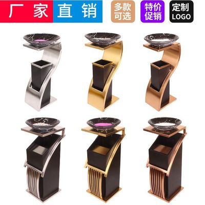 酒店賓館大堂電梯口立式垃圾桶 寫字樓滅煙S形新概念不鏽鋼垃圾桶