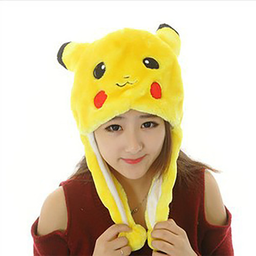 Factory direct sales plush cartoon animal hats, simulated animal hats, warm ear protection hats, children's performance props