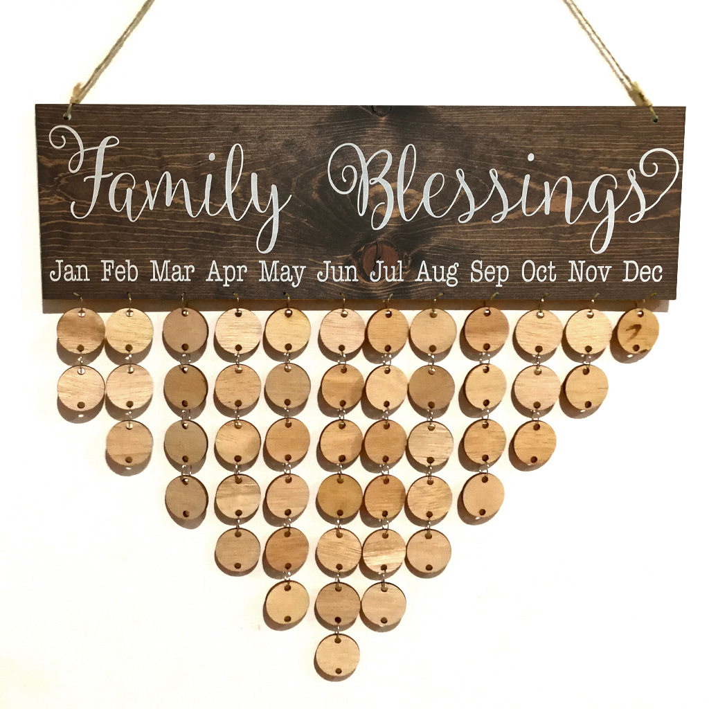Pastoral Letter Wood Pendant display picture 12