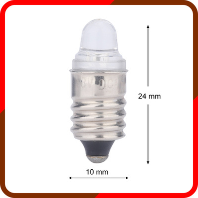 E10 LED Crystal pen light bulb Medical care bulb Condenser Bulbs Highlight miniature bulb