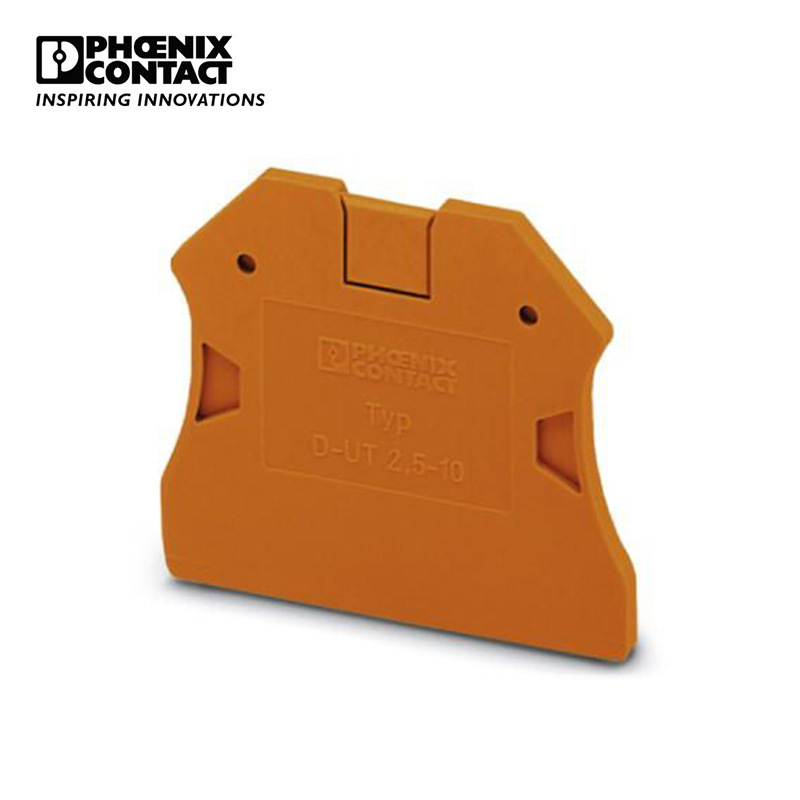 菲尼克斯 接线端子附件端板 - D-UT 2,5/10 OG