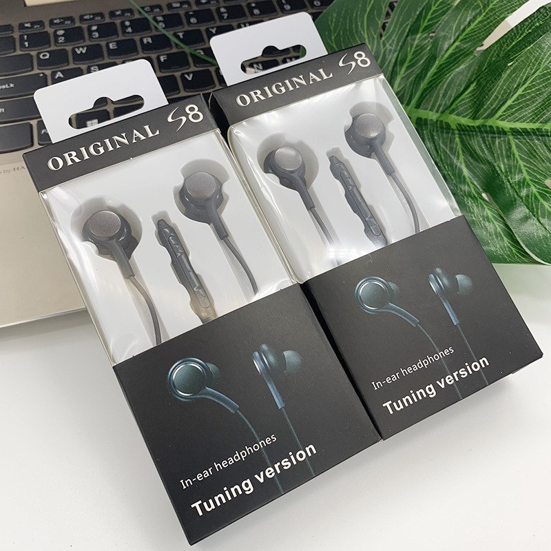 适用三星s8耳机s9线控带麦耳机IG955安卓手机通用入耳式耳塞批发|ms