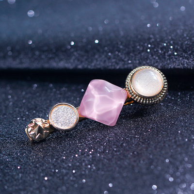 Bangs Rhinestone adult Hairpin Clip Korean Edition ins Sweet Edge clamp Word folder 2019 new pattern shell Headdress