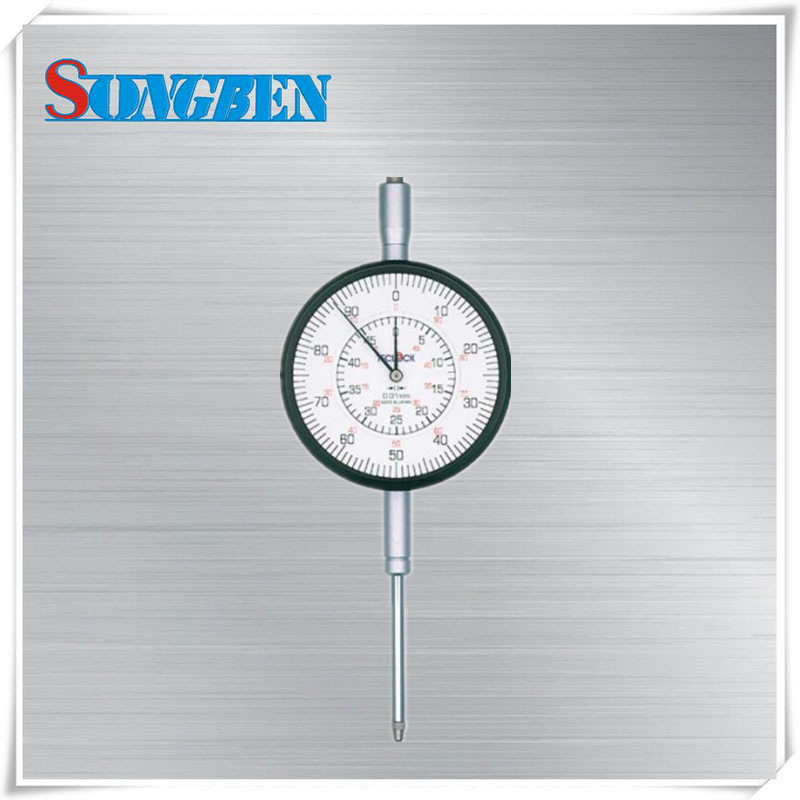 日本原装进口TECLOCK同心双针型长行程百分表KM-155D