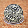 Coins, antique medal, bronze badge, USA, dragon and phoenix