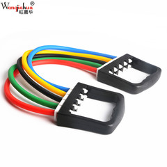 Colorful Five-Tube Resistance Bands Latex Adjustable Tension Resistance Bands for Men and Women Fitness Removable Multi-Purpose Bicep Trainer