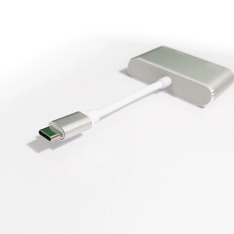 Кабель Type-C на VGA+HDTV 4Kx2K, конвертер два в одном, адаптер для ноутбука USB 3.1
