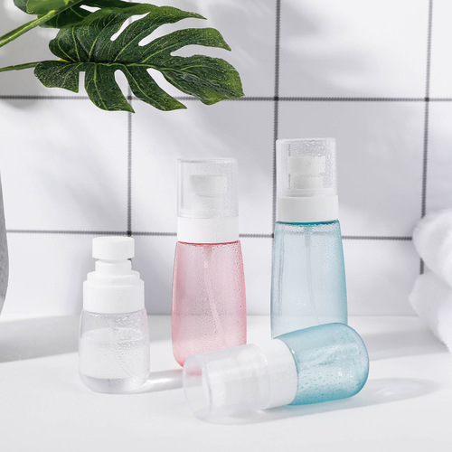 UPG spray bottle sunscreen spray bottle 100ml U-shaped perfume bottle transparent cosmetic press plastic bottle