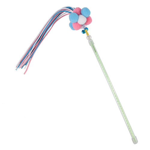 Amazon's new pet toys Korean style fur ball candy color interactive cat toys cat supplies funny cat sticks