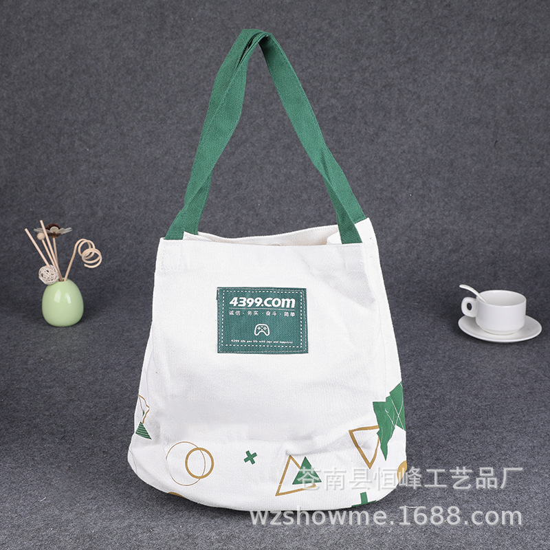 厂家批发空白棉布袋定做印花环保广告帆布手提购物袋定制LOGO