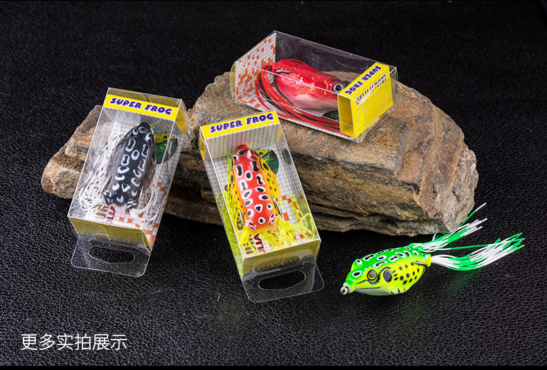 Floating Soft Plastic Frogs Baits Fresh Water Bass Swimbait Tackle Gear