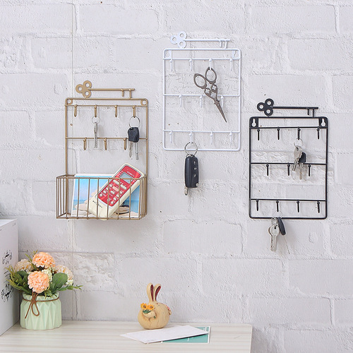 Entrance door key hook hanger entrance creative storage box key rack display rack wall hanging