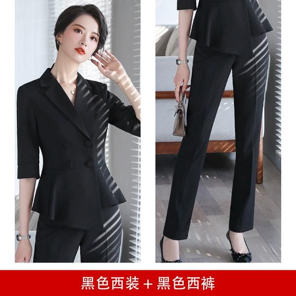 Black jacket, trousers
