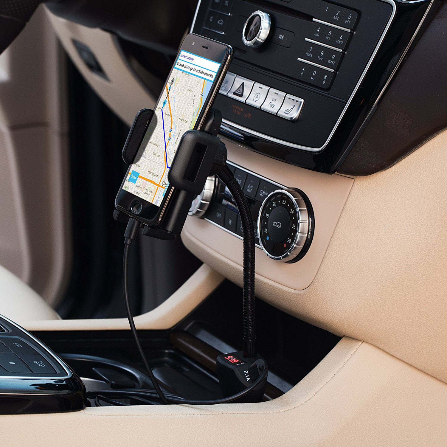 Cross-Border New Car Cigarette Lighter Dual USB 36W Fast Charging Navigation Car Phone Holder Qc3.0 Charger