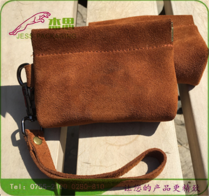 设计新款潮流牛皮包隔层黄金珠宝收纳包复古零钱手提包量大从优