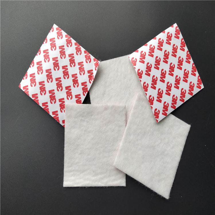 厂家直销内垫涤纶针刺棉贴胶针棉定做电热片阻燃背胶针棉