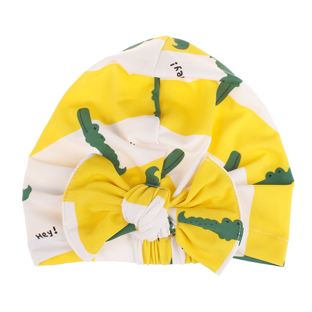 Kinder-bade Kappe Grenz Überschreiten Der Explosiver Stil Polyester-acryl-baby-bowknot-hut Ist Gut Elastischer Einfarbiger Druck Baby-bade Kappe display picture 23