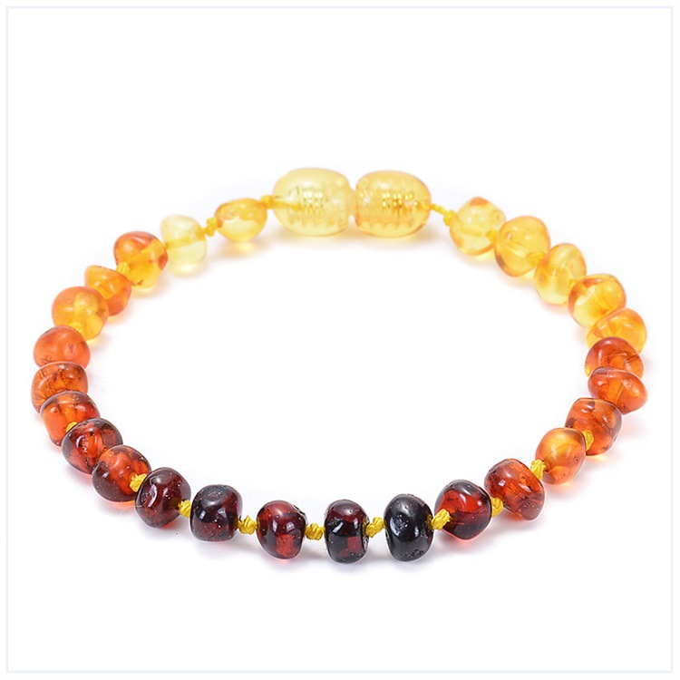 Elegant Solid Color Amber Beaded Bracelets display picture 4