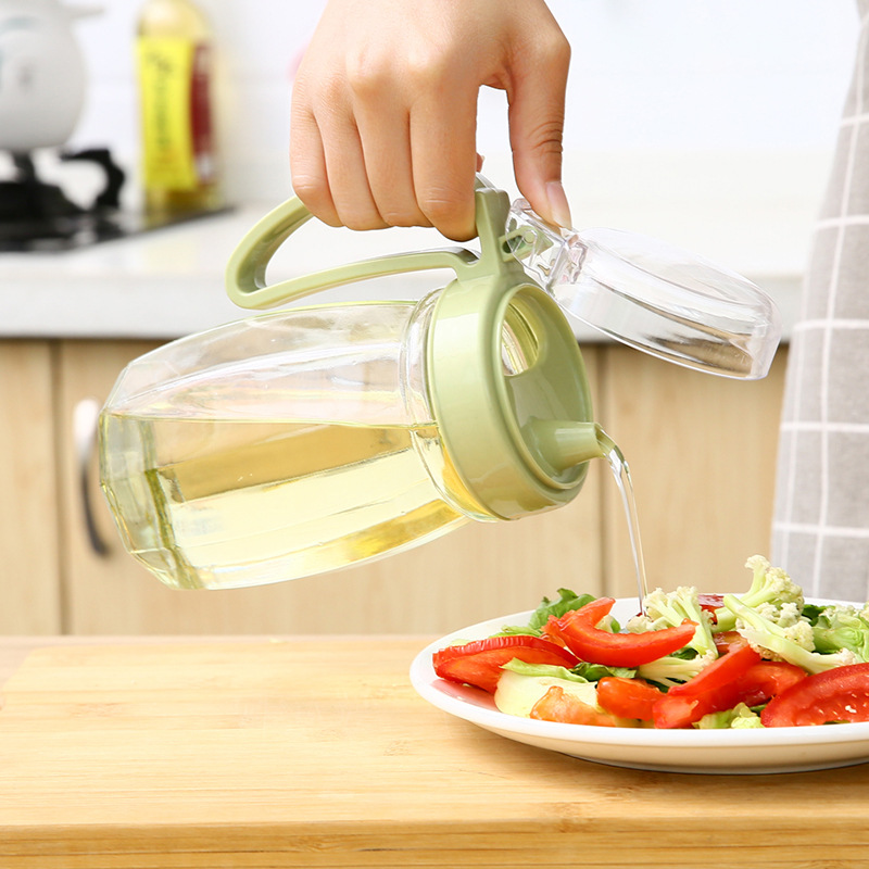 透明家用玻璃防漏油壶酱油醋瓶小油罐厨房用品醋壶装油瓶调料套装|ms