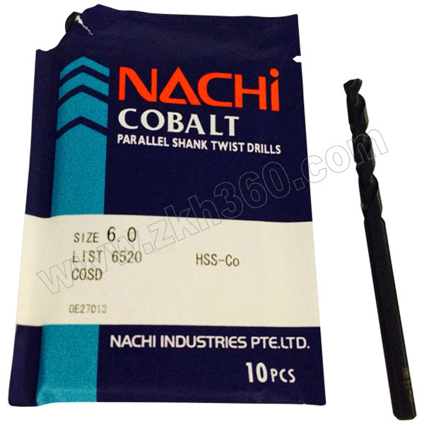 LISTNo.6520系列含钴直柄钻头NACHI/不二越LISTNo.6520-D5.0D5.0
