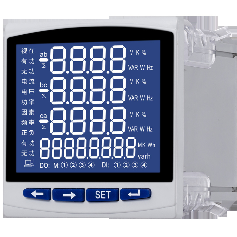 液晶多功能电力仪表 三相电流电流功率电能组合一体多功能电量表